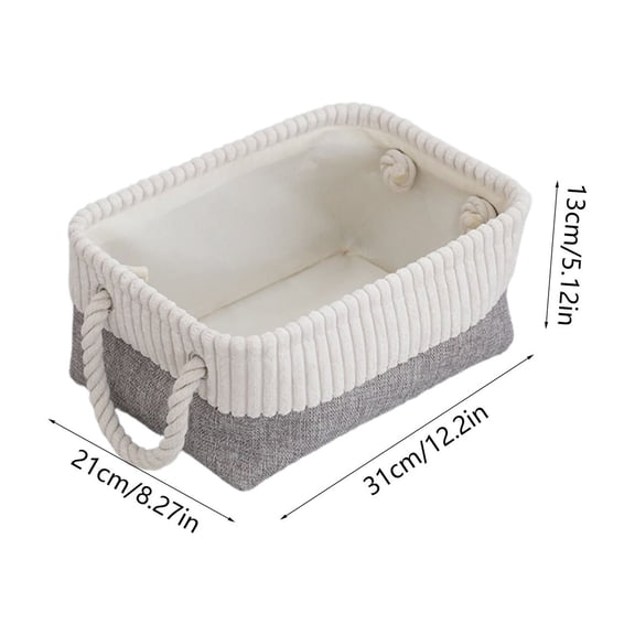 Cute Desk Decor Small Bathroom Basket, Foldable Storage Baskets for Shelves, Wedding Decorations Mens Office Decor, Baskets for Nursery Office Desk Decor
