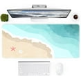 thumbnail image 1 of Cute Desk Mat for Desktop, Gaming Mouse Pad for Desk, Desk Pad Large with Non-Slip Rubber Base, Desk Mouse Mat Large, XXL Computer Keyboard Mat for Office, Women, Blue Ocean Beach Sunset, 1 of 6