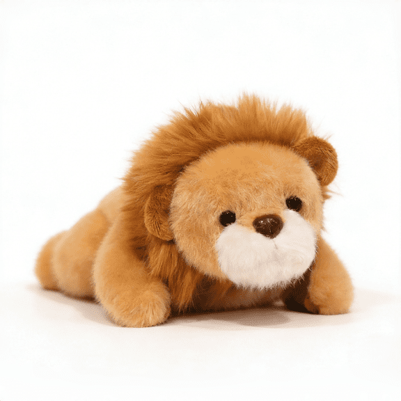 Cute Desktop Animal Plush Toy 7.9'' Cartoon Lion Stuffed AnimalSoft Doll Funny Office Decor Gift