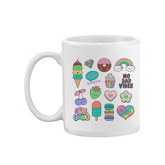 Cute Dessert Patches Mug Unisex's -Image by Shutterstock