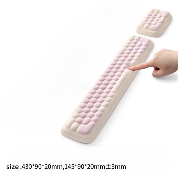 Cute Dessert Theme Keyboard Wrist Rest, Memory Foam Ergonomic Palm Rest Pad for Mechanical Keyboard & Mouse, Soft Wrist Support for Women