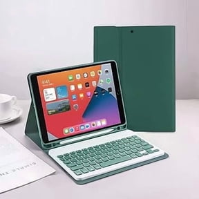Cute Detachable Bluetooth Keyboard Case Dark Green for iPad Mini 4/5 7.9 Inch