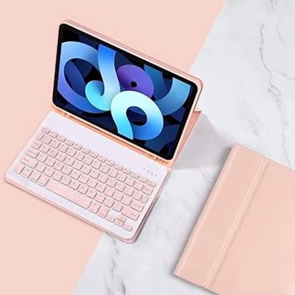 Cute Detachable Bluetooth Keyboard Case Pink for iPad Mini 6/7 8.3 Inch