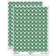 thumbnail image 1 of Cute Dia de los Muertos Day of Dead Sugar Skull Round Sticker Set - Dark Green - Gloss Finish - 0.50" Size, 1 of 3