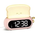 thumbnail image 1 of Cute Digital Clock for Bedrooms, Kids Alarm Clocks with Night Light Lamp, 10 Alarm Tones, Adjustable Brightness, Nap Timer, Snooze, Power-off Memory, Bedside Clocks, 1 of 6