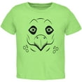 thumbnail image 1 of Cute Dino Dinosaur Face Stegosaurus Toddler T Shirt Lime 3T, 1 of 1