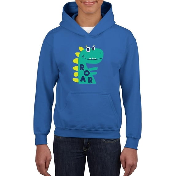 Cute Dino Roar Art Hoodie Juniors -Image by Shutterstock, Large