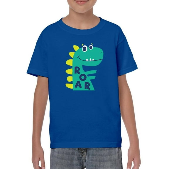 Cute Dino Roar Art T-Shirt Juniors -Image by Shutterstock, x-Small