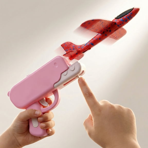 Cute Dinosaur Airplane Launcher Style Thumb Ejection Kite Toy, Portable Slingshot Kite Launcher for Everyone - Easy to Launch Mini Beach Kites, Outdoor Flying Catapult Toy - Fun Birthday Gifts