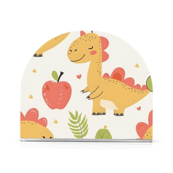 Cute Dinosaur Apples Napkin Holders for Tables Napkin Stand Paper Holder Organizer Tabletop Tissue Box Dispenser