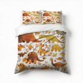 thumbnail image 1 of Cute Dinosaur Bedding Set 3 Pcs Soft Microfiber Quilt Cover For Bedroom Decor, Comforter Cover With 2 Pillowcase, 1 of 5