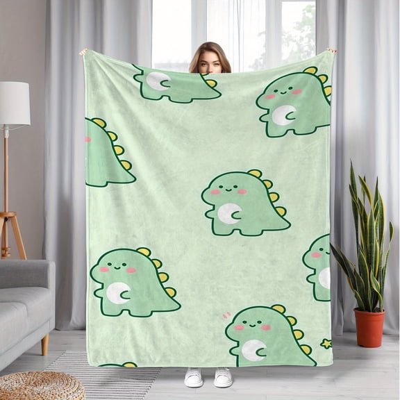 Cute Dinosaur Bedspread Suitable for Room Soft Cozy Bedspread with Adorable Dinosaur Patterns Multi Size Bedspread for & Bed Cover
