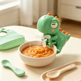 thumbnail image 1 of Cute Dinosaur Clip-On Mini Food Fan, USB-C Rechargeable Portable Drink Cooler Chiller for Hot Drinks, Coffee, Soup, Bowl Cup, Desktop Cooling Companion for Home Office, 1 of 6