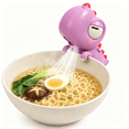 thumbnail image 1 of Cute Dinosaur Clip-On Mini Food Fan, USB-C Rechargeable Portable Drink Cooler Chiller for Hot Drinks, Coffee, Soup, Bowl Cup, Desktop Cooling Companion for Home Office, 1 of 5
