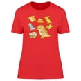thumbnail image 1 of Cute Dinosaur Collection T-Shirt Women -Image by Shutterstock, Female Medium, 1 of 2