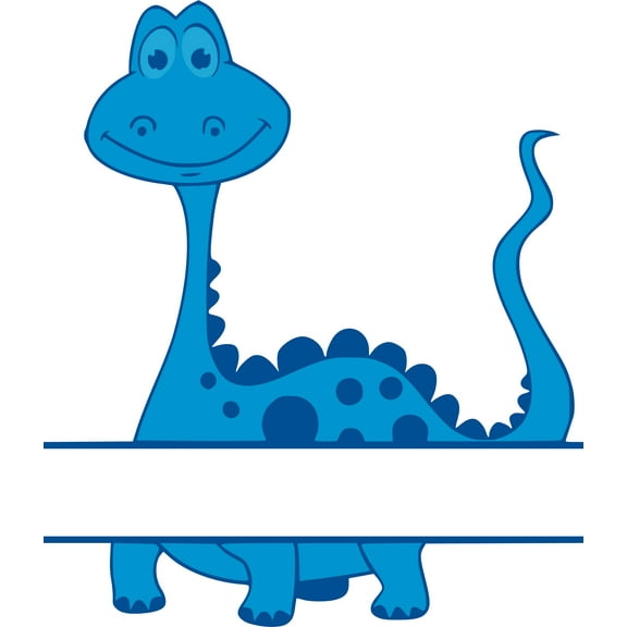 Cute Dinosaur Dino Smiling Face Customized Wall Decal - Custom Vinyl Wall Art - Personalized Name - Baby Girls Boys Kids Bedroom Wall Decal Room Decor Wall Stickers Decoration Size (20x12 inch)