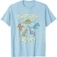 thumbnail image 1 of Cute Dinosaur Expert Unisex T-Shirt for Men Women Kids,Light Blue Color,Size 3T, 1 of 5