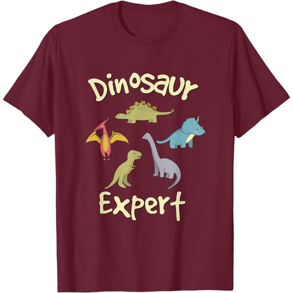 Cute Dinosaur Expert Unisex T-Shirt for Men Women Kids