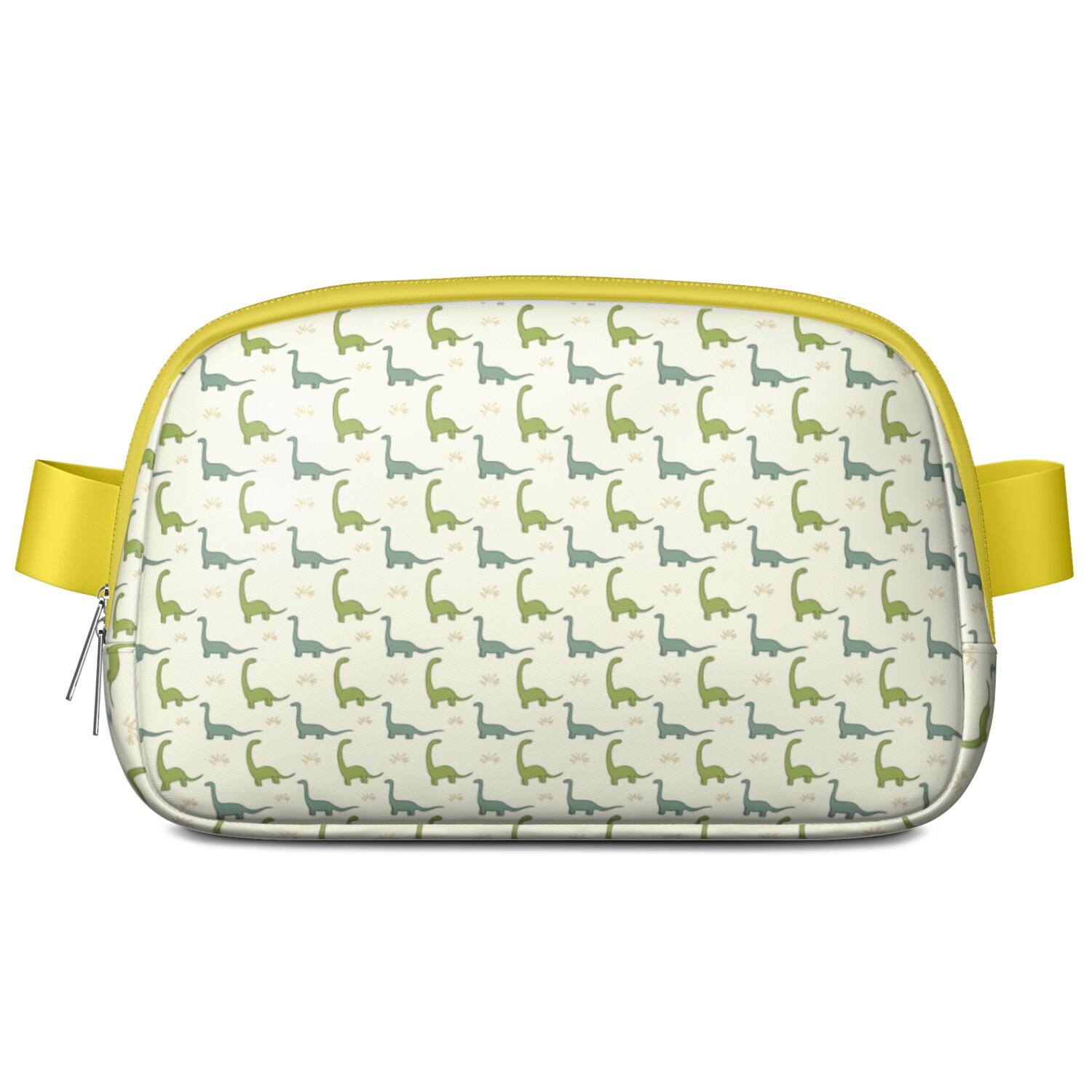 Cute Dinosaur Fanny Pack for Women – Funny Cartoon Dino Print Waist Bag with Colorful Pattern, Lightweight Travel Belt Bag for Dinosaur Lovers