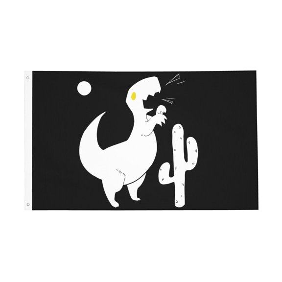 Cute Dinosaur Flag 3x5 Ft Outdoor Indoor With Grommet Garden Yard Banner Decorative Sign