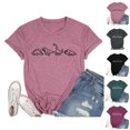 thumbnail image 1 of Cute Dinosaur Graphic Tees for Women 2026 Summer Casual Short Sleeve Crewneck Dino T Shirts, 1 of 3