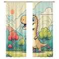 thumbnail image 1 of Cute Dinosaur In Nature Sheer Voile Curtain Window Tulle Curtains For Living Room Bedroom Modern Curtain, 1 of 5