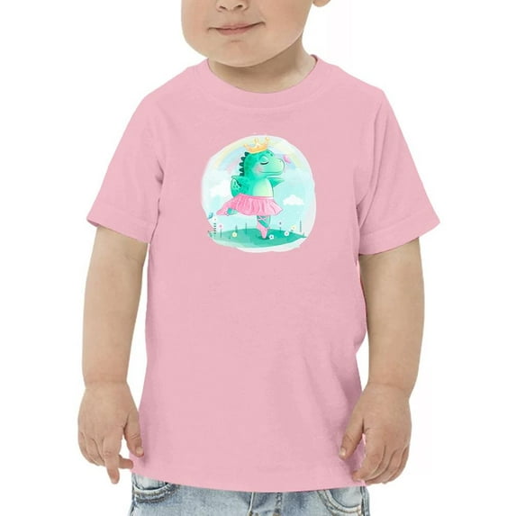 Cute Dinosaur In Pink Tutu T-Shirt Toddler -Image by Shutterstock, 3 Toddler