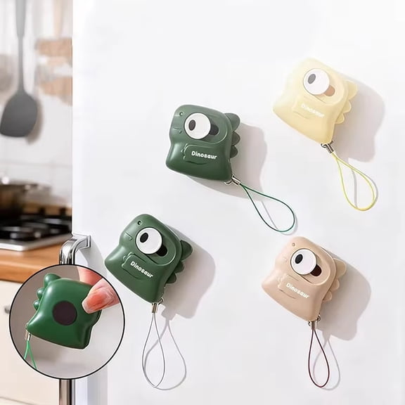 Cute Dinosaur Magnetic Box Cutter 1.8 Inch Ceramic Blade Safety Unboxing Knife With Wrist Strap For Easy Carry, Perfect Gift For Office Home Kitchen Parcel Opening And Daily Use Yellow