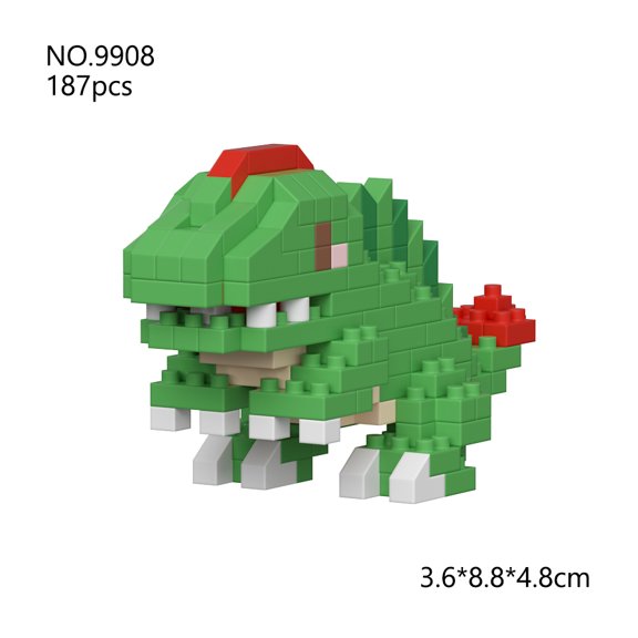 Cute Dinosaur Mini Micro Building Blocks Set, Animal Figure DIY Assembly Model Toy, Lovely Desktop Ornament & Holiday Gift for Kids