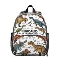 thumbnail image 1 of Cute Dinosaur Pattern Backpack Backpack for School,Cute School Bag,Schoolbag with Adjustable Shoulder Straps & Padded Back,13.8"x11.4"x6", 1 of 6