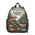 thumbnail image 1 of Cute Dinosaur Pattern Backpack Backpack for School,Cute School Bag,Schoolbag with Adjustable Shoulder Straps & Padded Back,13.8"x11.4"x6", 1 of 6
