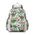 thumbnail image 1 of Cute Dinosaur Pattern Backpack for School,Cute School Bag,Schoolbag with Adjustable Shoulder Straps & Padded Back,13.4"x11"x4.7", 1 of 6