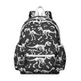 thumbnail image 1 of Cute Dinosaur Pattern Backpack for School,Cute School Bag,Schoolbag with Adjustable Shoulder Straps & Padded Back,13.4"x11"x4.7", 1 of 6