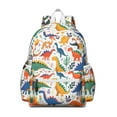 thumbnail image 1 of Cute Dinosaur Pattern Backpack for School,Cute School Bag,Schoolbag with Adjustable Shoulder Straps & Padded Back,13.4"x11"x4.7", 1 of 6