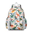 thumbnail image 1 of Cute Dinosaur Pattern Backpack for School,Cute School Bag,Schoolbag with Adjustable Shoulder Straps & Padded Back,13.4"x11"x4.7", 1 of 6