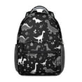 thumbnail image 1 of Cute Dinosaur Pattern Backpack for School,Cute School Bag,Schoolbag with Adjustable Shoulder Straps & Padded Back,15.3"x11"x6.7", 1 of 6