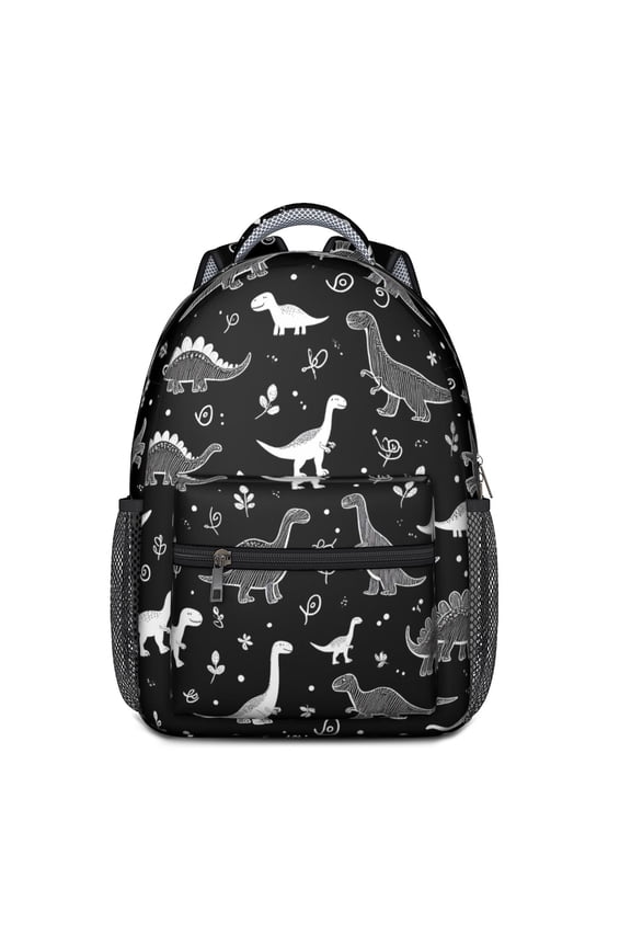 Cute Dinosaur Pattern Backpack for School,Cute School Bag,Schoolbag with Adjustable Shoulder Straps & Padded Back,15.3"x11"x6.7"