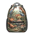 thumbnail image 1 of Cute Dinosaur Pattern Backpack for School,Cute School Bag,Schoolbag with Adjustable Shoulder Straps & Padded Back,15.3"x11"x6.7", 1 of 6