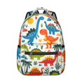 thumbnail image 1 of Cute Dinosaur Pattern Backpack for School,Cute School Bag,Schoolbag with Adjustable Shoulder Straps & Padded Back,15.3"x11"x7.1".﻿, 1 of 6