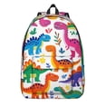 thumbnail image 1 of Cute Dinosaur Pattern Backpack for School,Cute School Bag,Schoolbag with Adjustable Shoulder Straps & Padded Back,15.7"x11.8"x5.5", 1 of 5