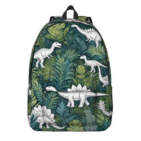 Cute Dinosaur Pattern Backpack for School,Cute School Bag,Schoolbag with Adjustable Shoulder Straps & Padded Back,15.7"x11.8"x5.5"