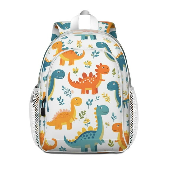 Cute Dinosaur Pattern Backpack for School,Cute School Bag,Schoolbag with Adjustable Shoulder Straps & Padded Back,15"x11.42"x5.5"