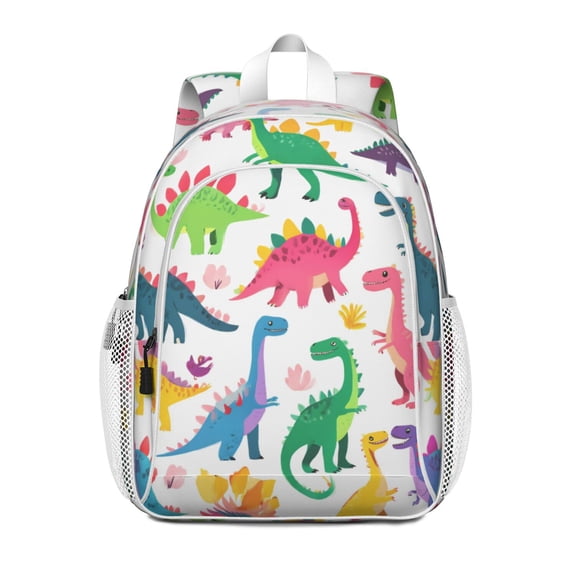 Cute Dinosaur Pattern Backpack for School,Cute School Bag,Schoolbag with Adjustable Shoulder Straps & Padded Back,15"x11.42"x5.5"