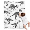 thumbnail image 1 of Cute Dinosaur Pattern Blanket,Comfortable Soft Flannel Throw Blanket,All Season,Warm Lightweight Blankets for Sofa Bed Couch Living Room Chair,30"x40"(80x100cm), 1 of 4