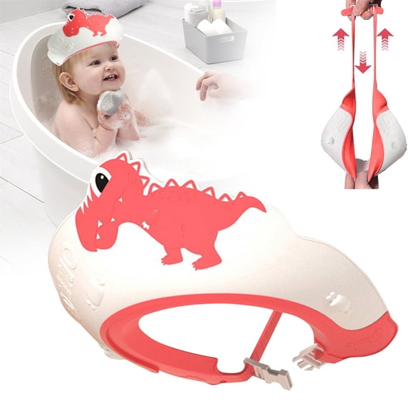 Cute Dinosaur Shape Shower Cap Visor Hat For Small Small Anti Slip Shampoo Protector For Eyes Ears