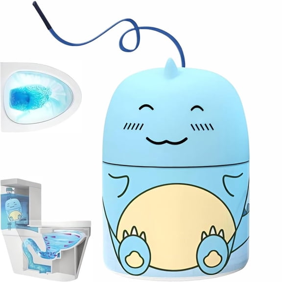 Cute Dinosaur-Shaped Toilet Bowl Cleaner Bottle, Long-Lasting Bathroom Tank Crazy Cleaning Deodorizer Wonder, Small But Powerful