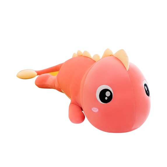 Cute Dinosaur Toy Stuffed Pillow - 23 inches Animal Plush Toys Soft Big Eye Dino Plush Doll Gifts for All(Pink)