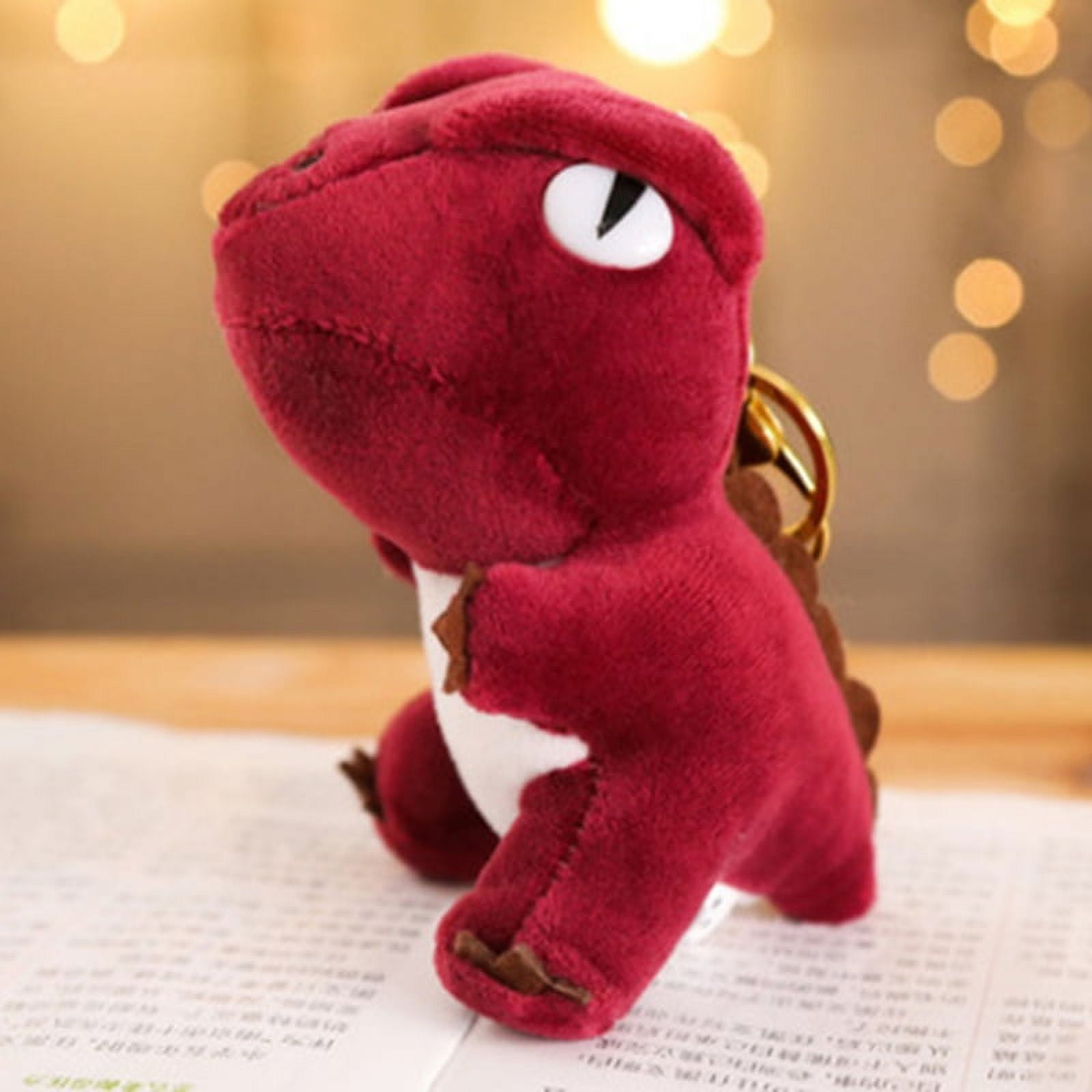 Cute Dinosaurs Key Chain Cartoon Tyrannosaurus Stuffed Plush Toys Plush