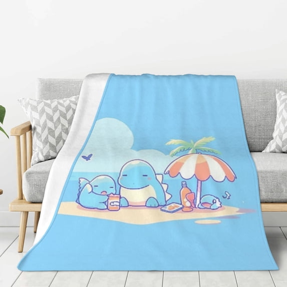 Cute Dinosaurs Lightweight Plush Fuzzy Cozy Soft Blankets 40"X30"