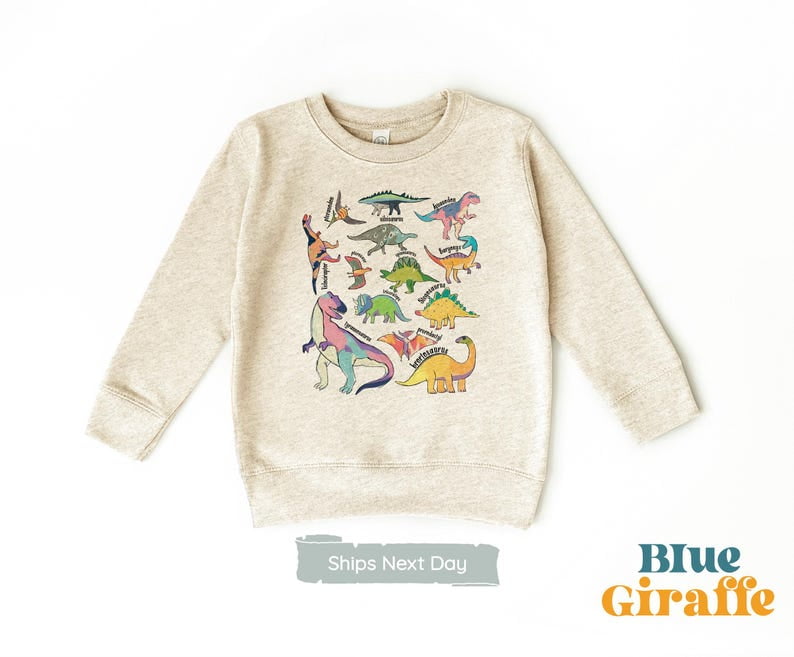 Cute Dinosaurs Toddler Sweatshirt Trendy Dinosaur Natural Shirt cute-dinosaurs-toddler-sweatshirt-trendy-dinosaur-natural-shirt